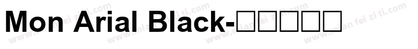 Mon Arial Black字体转换